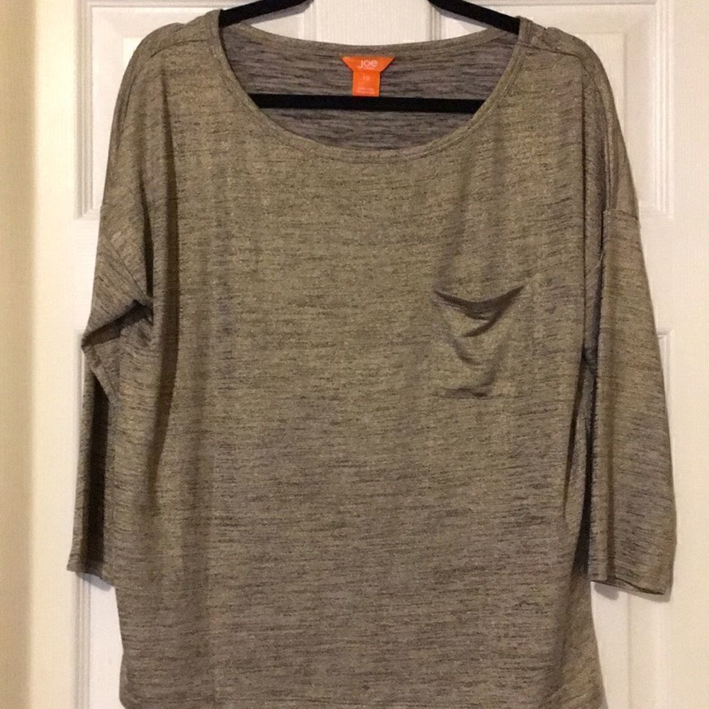 JOE FRESH 3/4 length gold shirt